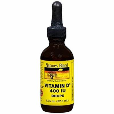 Nature's Blend Vitamin D3 400Iu Drops 1.75 oz Pack of 4