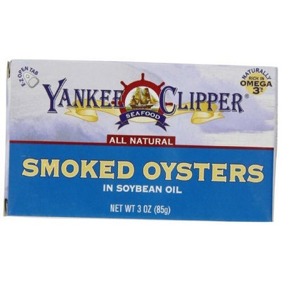 Yankee Clipper Oysters, Tiny Smoked, 3-Ounce (Pack of 12)