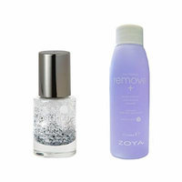 Bundle of Two Items: Caption Nail Polish Top Effect in Trust Me Im Faking .34 oz with Nail Polish Remover 2 oz