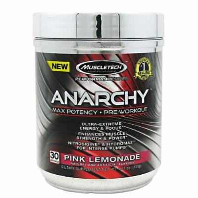Anarchy Pre-Workout By MuscleTech, Pink Lemonade 30 Servings