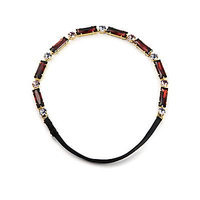 L. Erickson St. Tropez Swarovski Crystal Headwrap - Gold-
