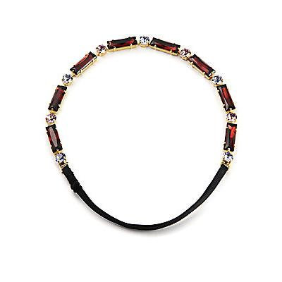 L. Erickson St. Tropez Swarovski Crystal Headwrap - Gold-