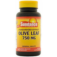 Sundance Olive Leaf Extracts 750 mg Tablets, 60 Count