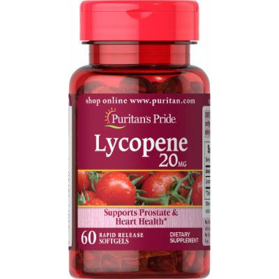 Puritan's Pride Lycopene 20 mg-60 Softgels