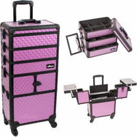 Sunrise I3364DMPLB Purple Dmnd Trolley Makeup Case - I3364