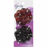 Goody Chrissie Claw Hair Clips, Set of 2, Brown and Black