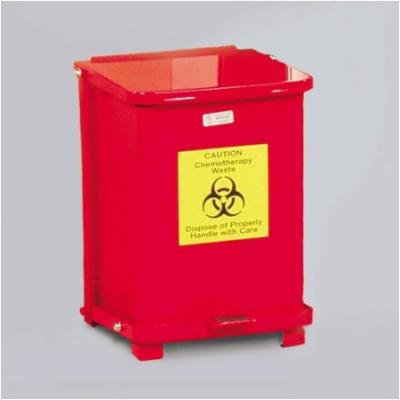 Rubbermaid Commercial Products 7-Gal The Silent Defenders Small Square Step Can