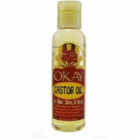 Okay 100% Castor Oil for Hair, Skin & Body, 2 oz