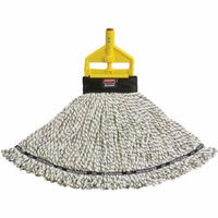 Rubbermaid Commercial Maximizer Blended Medium White Mop Heads, 6 count