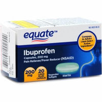 Equate Ibuprofen Softgels, 20ct