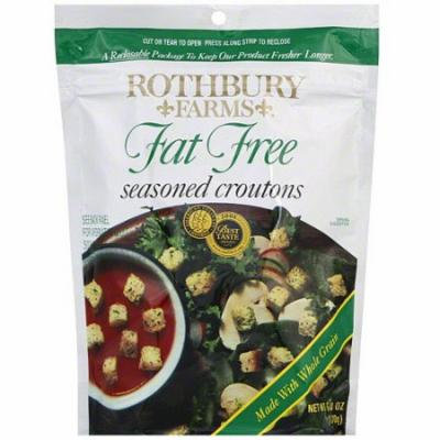 Rothbury Farms Fat-Free Seasoned Croutons, 6 oz (Pack of 12)