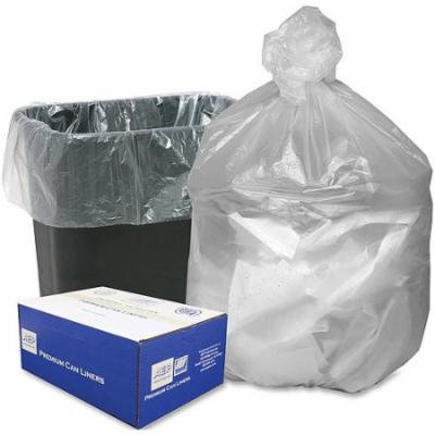 Webster High Density Resin Premium Can Liners, Natural, 16 gal, 1000 count