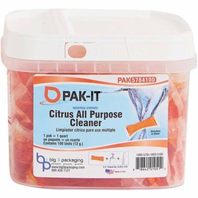 PAK-IT Citrus All-Purpose Cleaner PAKs, 100 count