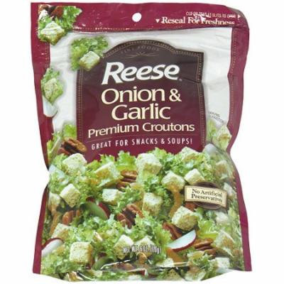 Reese Onion & Garlic Croutons, 6 oz (Pack of 12)
