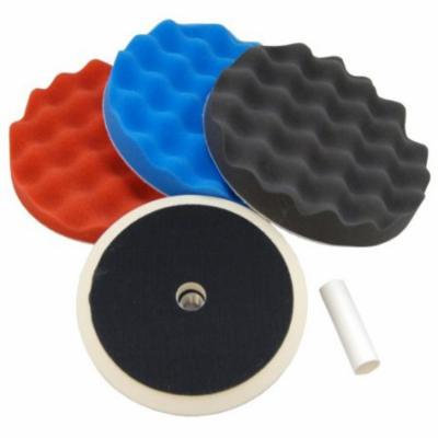Waffle Foam Buffing & Polishing Pad Kit w/ 3 - 8