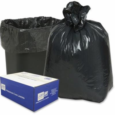 Webster Opaque Linear Low-density Can Liners - 16 Gal - Low Density - 500/carton - Black (243115b)