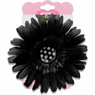 Gimme Clips Button Hair Clip, Dalmatian Black with Polka Dot