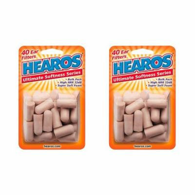 Hearos Ultimate Softness Bulk Pack Ear Plugs 20 Pair (Pack of 2)