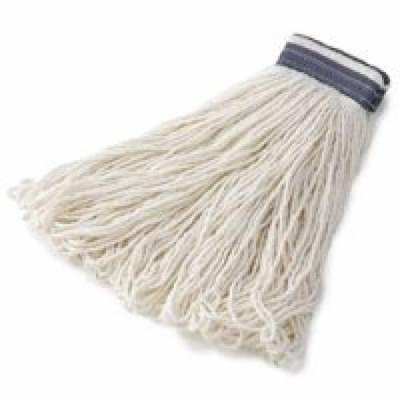 Rubbermaid Commercial Products Universal Headband Rayon Mop Heads in White