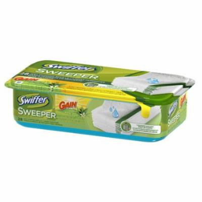 Procter & Gamble Commercial Swiffer Sweeper Wet Mopping Cloth Refills with Gain Scent (Pack of 28)