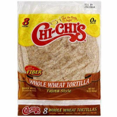 Chi-Chi's Whole Wheat Fajita Style Tortillas, 8ct (Pack of 12)