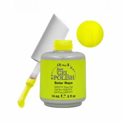 IBD Just Gel 0.5oz Soak Off Nail Polish Yellow, SOLAR RAYS, 56533