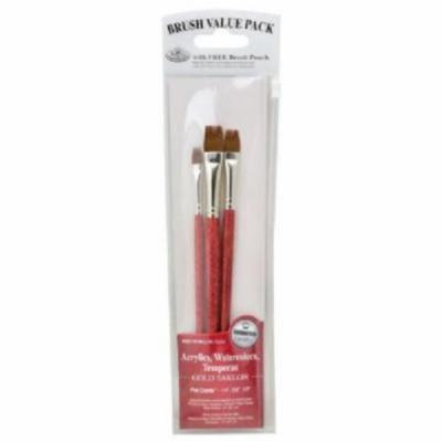 Royal & Langnickel RSET-9148 Red 3-Piece Brush Set 4