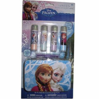 Disney Girls Frozen Anna Elsa Olaf Lip Balm & Tin Cosmetic Accessory