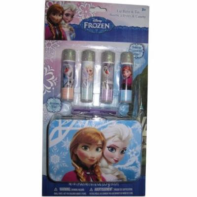 Disney Girls Frozen Anna Elsa Olaf Lip Balm & Tin Cosmetic Accessory
