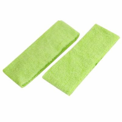 Ladies Hairstyle Shower Elastic Headband Hair Band Light Green 2pcs