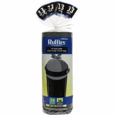Ruffies Extra Large Trash Bags, 33 gal, 36 count