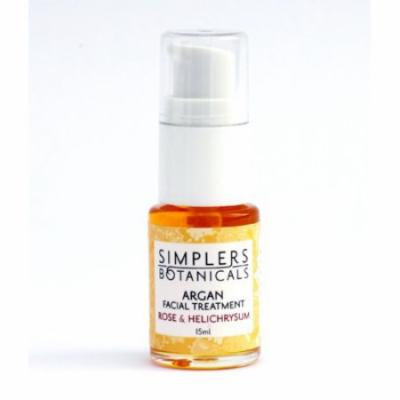 Rose And Helichrysum Argan Facial Treatment Simplers Botanicals 15 ml Oil