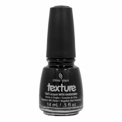 China Glaze 0.5oz Nail Polish Lacquer Clay Black, BUMP IN THE NIGHT, 81494