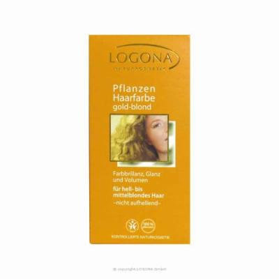 Logona Kosmetik: Pure Vegetable Hair Color Powders, Golden Blonde 3.5 oz