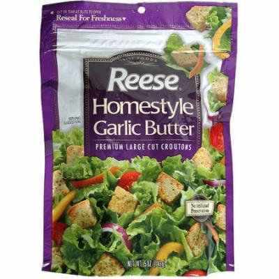 Reese: Croutons Homestyle Garlic Butter 5 Oz, 12 Pk, (Pack of 12)
