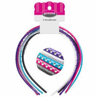 Gimme Rhinestone Headbands, 5 count