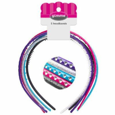 Gimme Rhinestone Headbands, 5 count