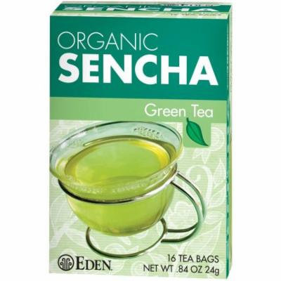 Eden Organic Sencha Green Tea Bags, 16 count, (Pack of 6)
