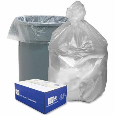 Webster High Density Resin Premium Can Liners, Natural, 30 gal, 500 count