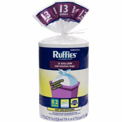 Ruffies Tall Kitchen Trash Bags, 13 gal, 82 count