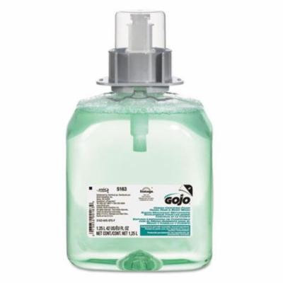 Go-Jo Industries 516303EA Luxury Foam Hair & Body Wash, 1250mL Refill, Cucumber Melon Scent