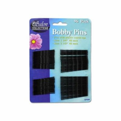 Bulk Buys Black Bobby Pins, Case of 10