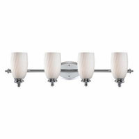 Designers Fountain 6704 Belize 4 Light Bath Bar in Chrome Finish