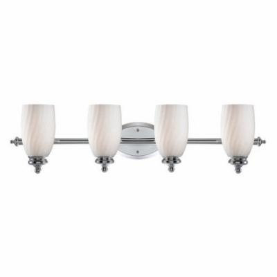 Designers Fountain 6704 Belize 4 Light Bath Bar in Chrome Finish