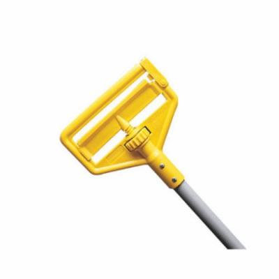 Rubbermaid Commercial Products Invader Side Gate Mop Handle with Vinyl-Covered Aluminum/Yellow Plastic Head