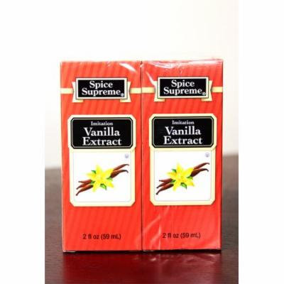 Pack of 24 Spice Supreme Imitation Vanilla Extract 2 fl oz. #30930