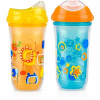 Nuby 2-Pack 9-oz Insulated Cool Sipper, Neutral, BPA-Free