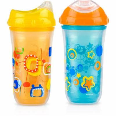 Nuby 2-Pack 9-oz Insulated Cool Sipper, Neutral, BPA-Free