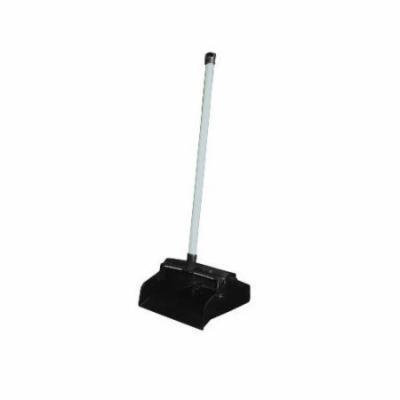 IMPACT 37'' Lobby Master Plastic Lobby Dustpan in Black Pan and White Handle (Set of 6)