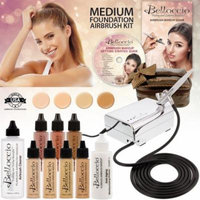 Belloccio Professional Deluxe Medium Shade AIRBRUSH COSMETIC MAKEUP SYSTEM Kit